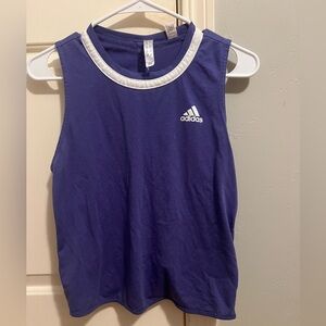 Adidas Purple Tank with White Trim